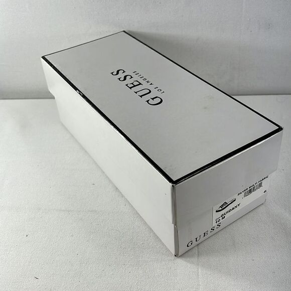 Guess Guidany Espadrille Sandals Silver Multi Fabric size 10 M - Picture 7 of 8